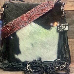 Holy Cow Couture Cowhide Fringe Backpack
